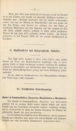 X. Buchdruckereien und lithographische Anstalten.