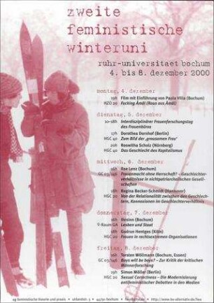Zweite Feministische Winteruni