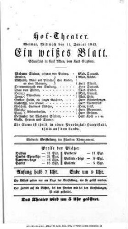 Ein weißes Blatt