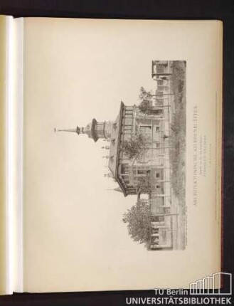 Architektonische Studienblätter. Serie III, No. 130. Villa Palais-Strasse. Strehlen - Dresden.