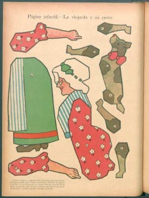 Página infantil : La viejecita y su perro