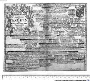 ChurFürsten und Hertzoge zu Bayern des Wittelspachischen Stammes von A[nn]o. 1150 Bis Jetzo