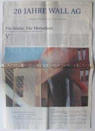 Sonderdruck zum 20. Jahrestag der Wall AG