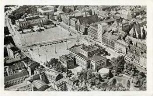 Leipzig : Karl-Marx-Platz ; Fliegeraufnahme