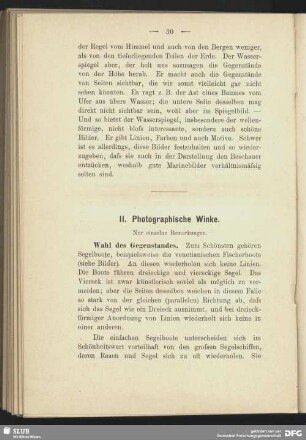 Photographische Winke