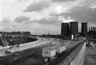 Berlin: Stadtautobahn; Verkehr am S-Bahnhof; Hohenzollerndamm; Rampe mit Überführung Schmargendorf