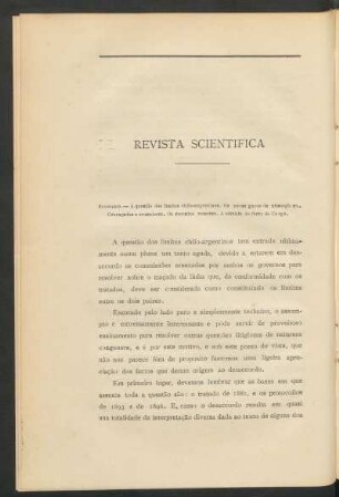 Revista scientifica
