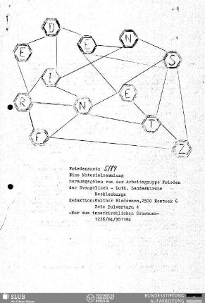 1984,5: Friedensnetz : Informationen, Texte, Anregungen