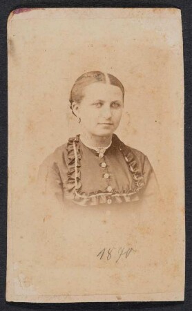 Porträt von Anna Bilkenroth : Porträt von Anna Bilkenroth. Visitfoto