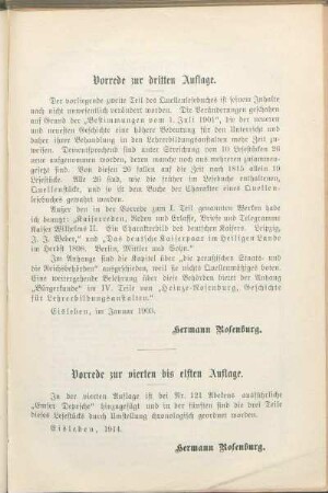 Vorrede zur vierten bis elften Auflage.