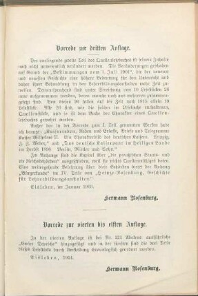 Vorrede zur vierten bis elften Auflage.
