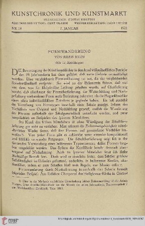 Neue Folge 32 = Jahrgang 56: Formwanderung