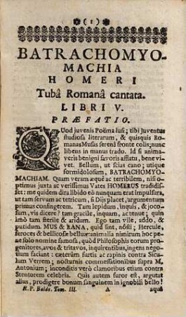 R. P. Jacobi Balde è Societate Jesu Opera Poëtica Omnia : Magnam partem nunquam edita; è MM. SS. Auctoris, 3. Continet Epica