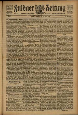 Ausgabe vom Dienstag, den 17. April 1906.