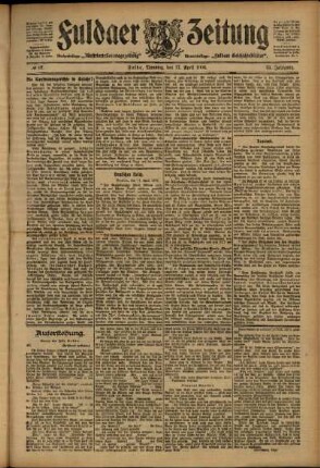 Ausgabe vom Dienstag, den 17. April 1906.