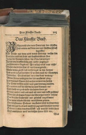 Das Fünffte Buch.