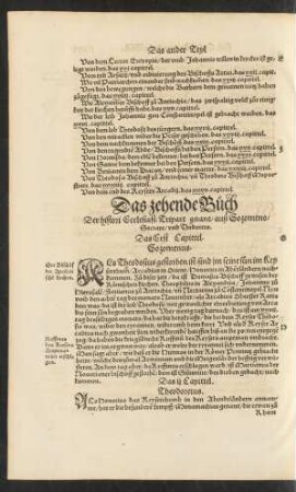 Das zehende Buch