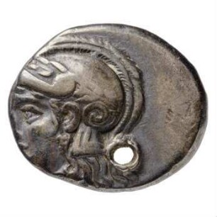 Münze, 4 Obole (Tetrobol), ( SNG u. BMC); 4. - 3. Jahrhundert v. Chr.?