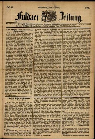 Ausgabe vom Donnerstag, den 04. März 1886.