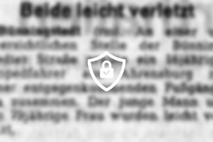 Beide leicht verletzt