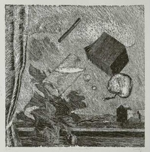 Illustration zu 'Die Zimmerluft' von Christian Morgenstern