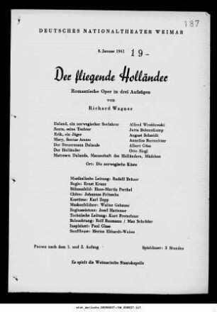 Der fliegende Holländer