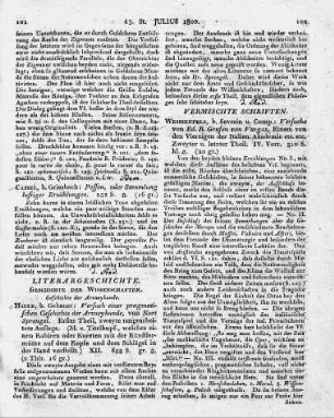 Halle, b. Gebauer: Versuch einer pragmatischen Geschichte der Arzneykunde, von Kurt Sprengel. Erster Theil, zweyte umgearbeitete Auflage. (M. e. Titelhupf., welches einen Kabiren oder Kureten mit der Künstlermütze auf dem Kopfe und dem Schlägel in der Hand vorstellt.) XII. 688 S. gr. 8.