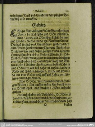 Gebätt [Gebet]