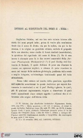 44: Intorno al significato del nome di "Roma"