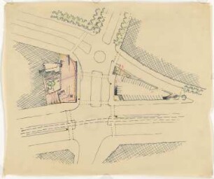 Berlin-Charlottenburg, Ecke Kurfürstendamm 182 / Olivaer Platz, Wohn- und Geschäftshaus "Olivia", Entwurf