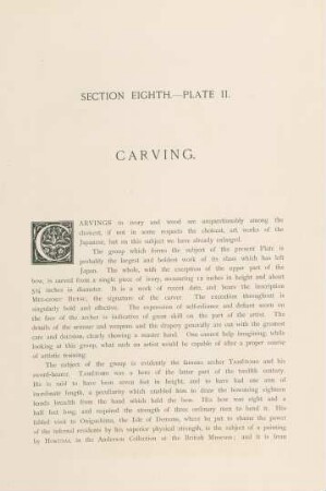 Plate II. Carving