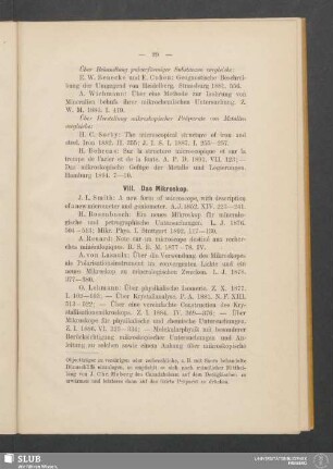 VIII. Das Mikroskop