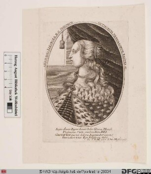 Bildnis Hedwig Eleonora, Königin von Schweden, geb. Prinzessin von Holstein-Gottorp