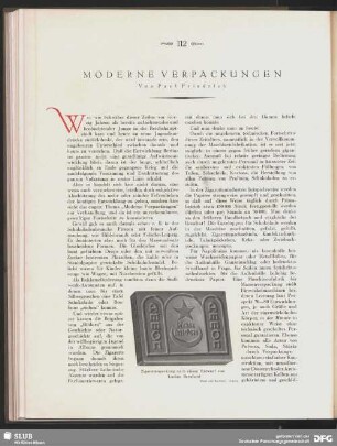 Moderne Verpackungen
