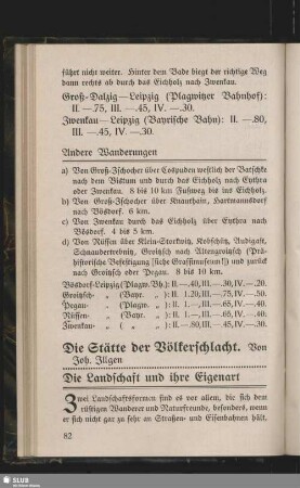 Die Stätte der Völkerschlacht