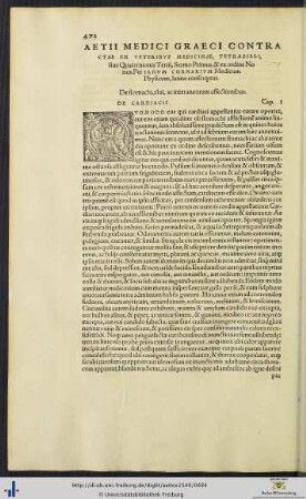 AETII CONTRACTAE EX VETERIBUS MEDICINAE TETRABIBLUM Tertium