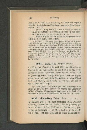 3734. Sieveking (Gustav Adolph)