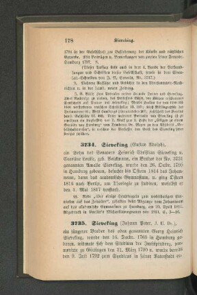3734. Sieveking (Gustav Adolph)