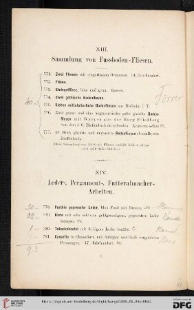 Leder-, Pergament-, Futteralmacher-Arbeiten
