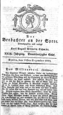 51. Stueck, 20. Dezember 1830