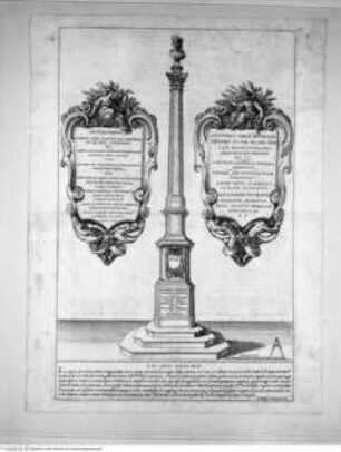 Album des Orazio Grassi, Ehrensäule für Kardinal Ludovico Ludovisi