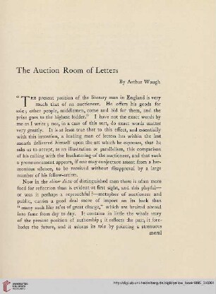 6: The auction room of letters