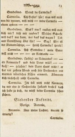 Siebender Auftritt