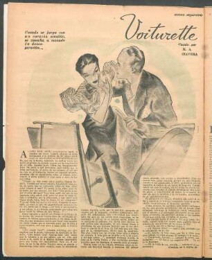 Voiturette : Cuento por M. A. Olivera