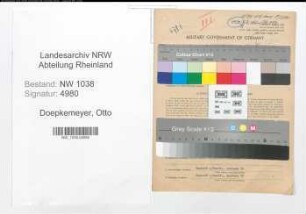 Entnazifizierung Otto Doepkemeyer , geb. 27.10.1897 (Zollbeamter)