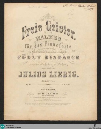Freie Geister : Walzer für das Pianoforte; op. 48