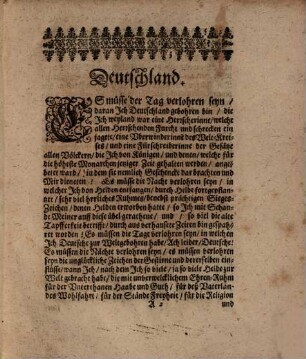 Gemüthsrede Deutsch-Landes : od. Soliloquium Germaniae ...