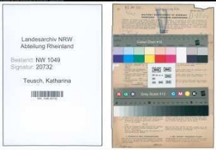 Entnazifizierung Katharina Teusch , geb. 11.10.1888 (Lehrerin)
