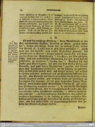 §. XI. Von Girirung und Indossirung der Wechselbriefe, ingleichen, wenn Prima und Secunda, oder auch wohl Tertia ausgegeben werden