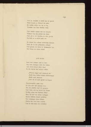 Die Rose / [Stefan George]